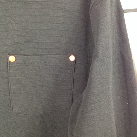 Craft + Flow Knitwear Long Sleeve Crewneck Black Shirt Men's Size M - Picture 3 of 6